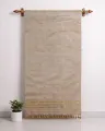 Kola Toss silk borderless single sador with golden guna phul buta and golden parboti work
