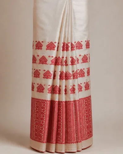 Pure black toss single mekhela