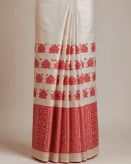 Pure black toss single mekhela