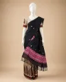 Nooni Cotton Single Sador Black & Pink