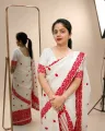 Geetika wearing a self bordered nooni cotton mekhela chador